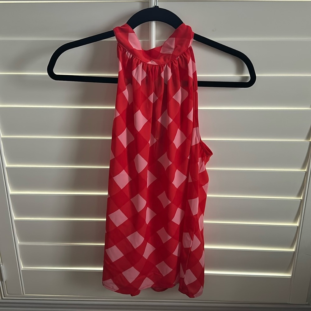 J. Crew Factory Gingham Top